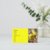 Blume der Wilden Forellen Lilie Business Card Visitenkarte (Stehend Vorderseite)