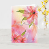 Blume der Wispy Fantasy zum Geburtstag Karte (Gelbe Blume)