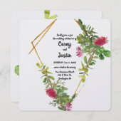 Blume der Wüste blühen Einladung (Vorne/Hinten)