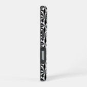 Blume der Wüste in Grau iPhone Hülle (Rechte Seite)