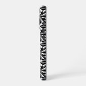 Blume der Wüste in Grau iPhone Hülle (Linke Seite)