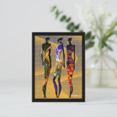 Blume der Wüste Postkarte (Stehend Vorderseite)