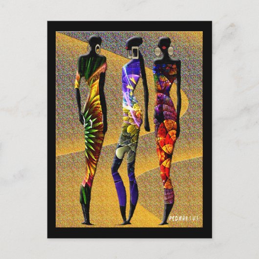 Blume der Wüste Postkarte (Vorderseite)