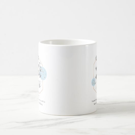 Blume der zodialen Geburt Kaffeetasse (Mittel)