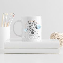 Blume der zodialen Geburt Kaffeetasse