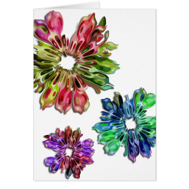 Blume des abstrakten Fraktals 2D (Vorne)