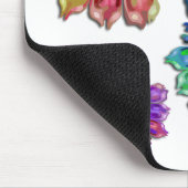Blume des abstrakten Fraktals 2D Mousepad (Ecke)