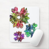 Blume des abstrakten Fraktals 2D Mousepad (Mit Mouse)