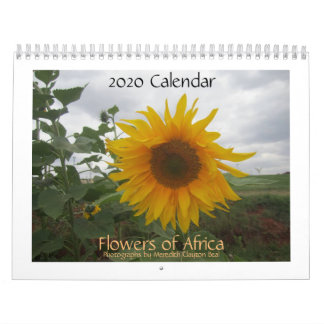 Blume des Afrika-Kalenders Kalender