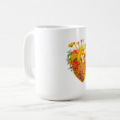 Blume des anatomischen Herzens Kaffeetasse (Vorderseite Links)