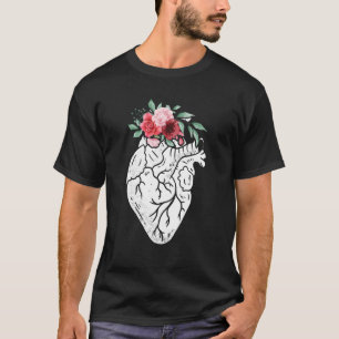 Blume des anatomischen Herzens Kardiologe Heart Su T-Shirt