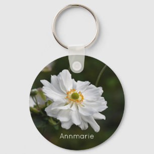 Blume des Anemone Garden Personalisiert Schlüsselanhänger