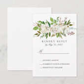 Blume des antiken Gartens mit RSVP Karte (Vorne/Hinten)