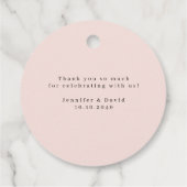 Blume des Aquarellgartens Vielen Dank Geschenkanhänger (Rückseite)