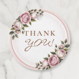 Blume des Aquarellgartens Vielen Dank Geschenkanhänger