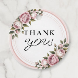 Blume des Aquarellgartens Vielen Dank Geschenkanhänger