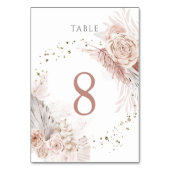 Blume des Aquarells Tischnummer 8 (Rückseite)