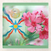 Blume des Assyria Glass Untersetzer (Vorderseite)
