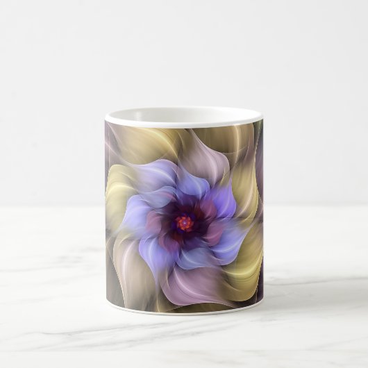 Blume des atemberaubenden Fraktals Kaffeetasse (Mittel)