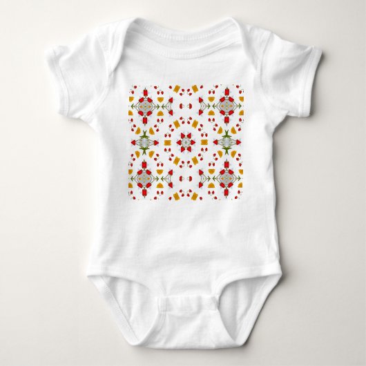 Blume des Atomkerns Vintag Baby Strampler (Vorderseite)