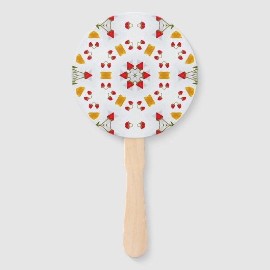 Blume des Atomkerns Vintag Fächer (Rückseite)