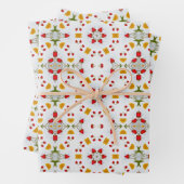 Blume des Atomkerns Vintag Geschenkpapier Set (Beispiel)