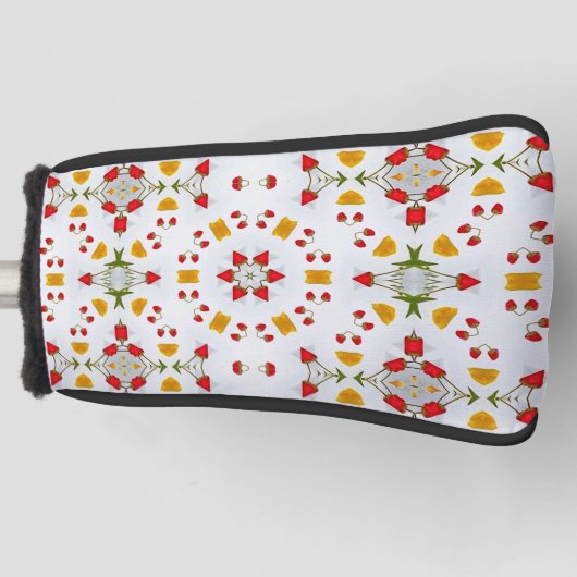 Blume des Atomkerns Vintag Golf Headcover (Vorderseite)