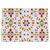 Blume des Atomkerns Vintag Große Geschenktüte (Vorderseite)