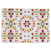 Blume des Atomkerns Vintag Große Geschenktüte (Rückseite)