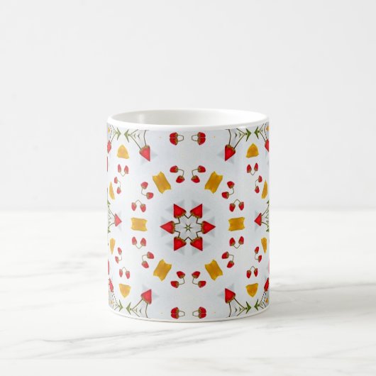 Blume des Atomkerns Vintag Kaffeetasse (Mittel)