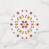 Blume des Atomkerns Vintag Konfetti (Klein Vorderseite)