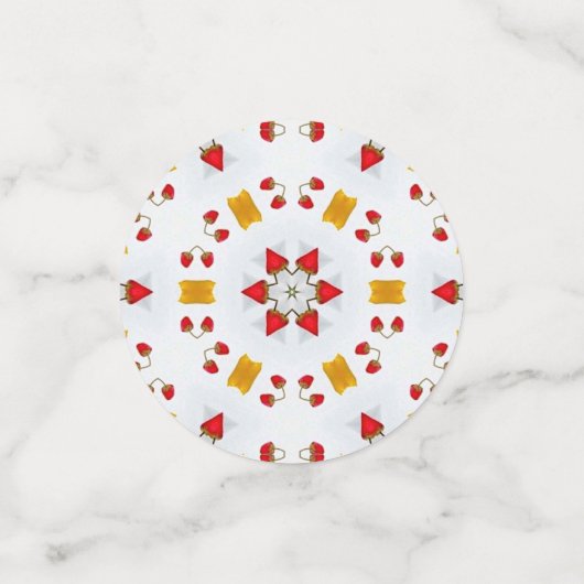 Blume des Atomkerns Vintag Konfetti (Klein Vorderseite)