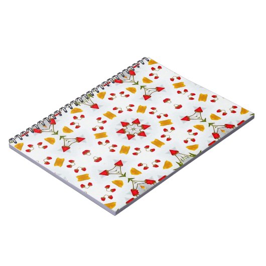 Blume des Atomkerns Vintag Notizblock (Linke Seite)