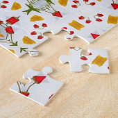 Blume des Atomkerns Vintag Puzzle (Seite)