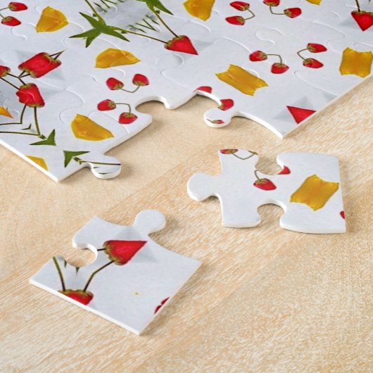 Blume des Atomkerns Vintag Puzzle (Seite)