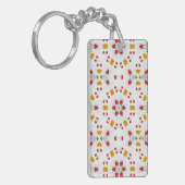 Blume des Atomkerns Vintag Schlüsselanhänger (Vorderseite links)