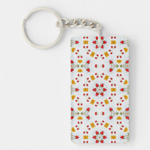 Blume des Atomkerns Vintag Schlüsselanhänger