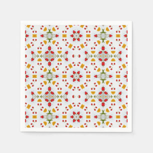Blume des Atomkerns Vintag Serviette