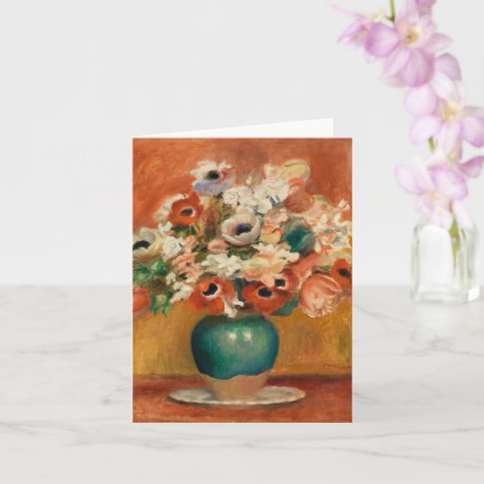 Blume des Augusts Renoir, Kunst Karte (Orchidee)