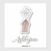 Blume des Babyattrades Aufkleber (Blatt)