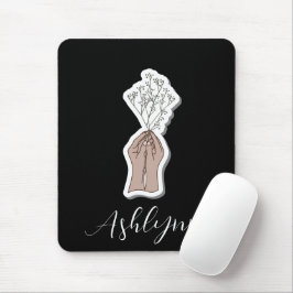 Blume des Babyattrades Mousepad