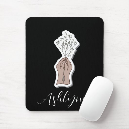 Blume des Babyattrades Mousepad (Mit Mouse)