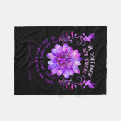 Blume des Bauchspeicheldrüsenkrebses Fleecedecke (Vorderseite (Horizontal))