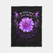 Blume des Bauchspeicheldrüsenkrebses Fleecedecke (Vorderseite)