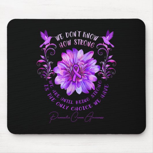 Blume des Bauchspeicheldrüsenkrebses Mousepad (Vorne)