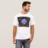Blume des beständigen oder blauen Flachses T-Shirt (Vorne ganz)