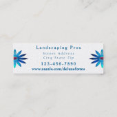 Blume des blauen Auges Mini Visitenkarte (Rückseite)