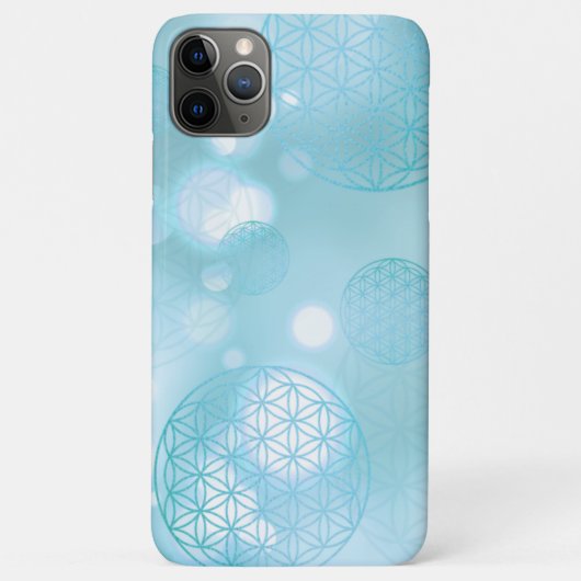 Blume des blauen Funkels Case-Mate iPhone Hülle (Rückseite)