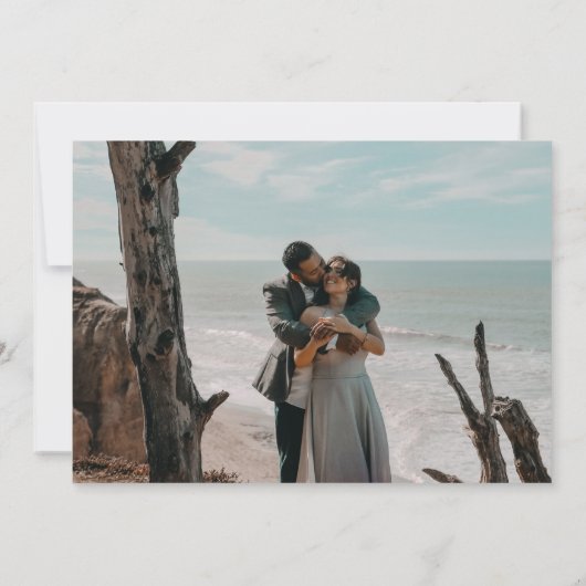 Blume des Blue Wedding Brautparty Einladung (Rückseite)