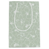 Blume des blühenden Hibiskus auf der Ebene Mittlere Geschenktüte (Vorderseite)